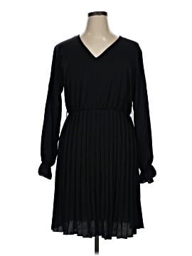pretty garden black dress Polka Dot/ Floral V Neck Short Sleeve Wrap Ruffle Hem Split Long Dresses  freeshipping