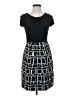 Max and Cleo Graphic Black Cocktail Dress Size 4 - photo 1