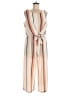 Luxology Stripes Ivory Jumpsuit Size 8 - photo 1