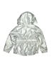Cat & Jack 100% Polyester Metallic Silver Gray Jacket Size 4T - photo 2