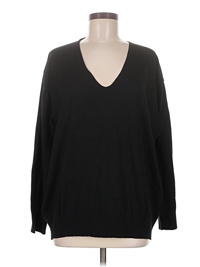 Pre-owned Mng Pullover Sweater In Black