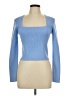 Open Edit Blue Long Sleeve Top Size L - photo 1