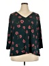 Massini Teal 3/4 Sleeve Blouse Size 2X - photo 1