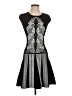 Max Studio Graphic Black Cocktail Dress Size XS - photo 1