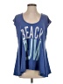 Wildfox Blue Sleeveless T-Shirt Size XS - photo 1