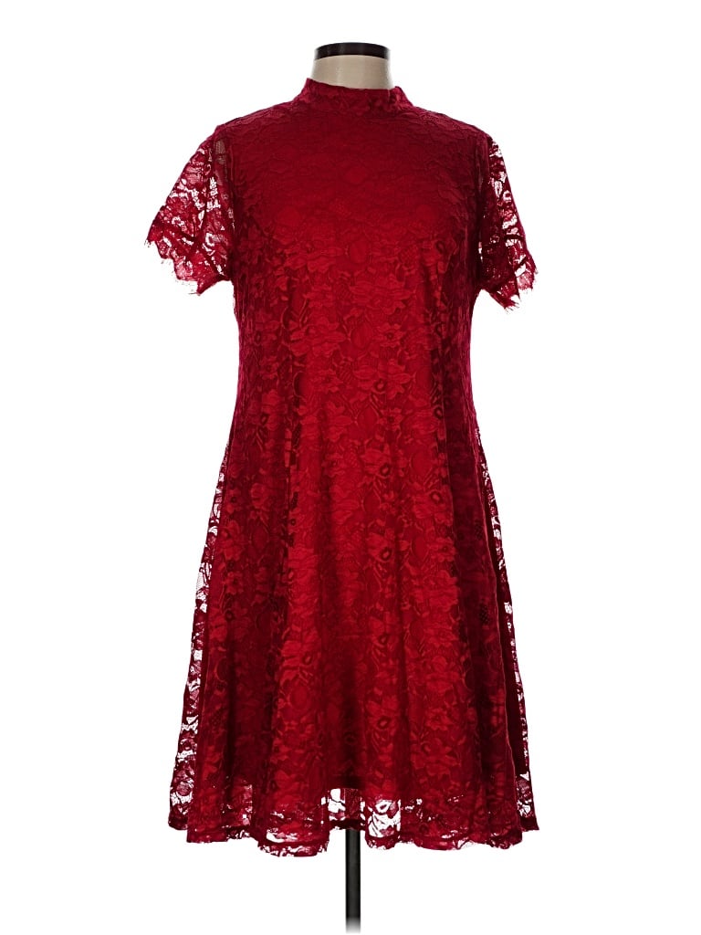 Pre-owned Torrid Cocktail Dress In Burgundy