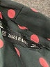 Zara Basic Polka Dots Black Long Sleeve Blouse Size XS - photo 7