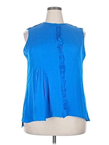 Per Se By Carlisle Sleeveless Silk Top (view 1)