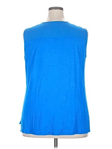 Per Se By Carlisle Sleeveless Silk Top (view 2)