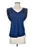 Elle Blue Short Sleeve Top Size XS - photo 1