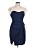 Aryn K. 100% Polyester Color Block Blue Cocktail Dress Size L - photo 1