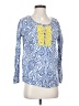 Talbots 100% Cotton Blue 3/4 Sleeve Top Size S (petite) - photo 1