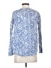 Talbots 100% Cotton Blue 3/4 Sleeve Top Size S (petite) - photo 2