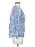 Talbots 100% Cotton Blue 3/4 Sleeve Top Size S (petite) - photo 4