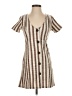 Zara Stripes Brown Casual Dress Size S - photo 1
