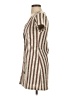 Zara Stripes Brown Casual Dress Size S - photo 5