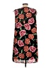 Charming Charlie 100% Polyester Floral Black Casual Dress Size L - photo 2