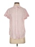 Lola River Stripes Pink Short Sleeve Button-Down Shirt Size XS - photo 1