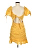 Shein 100% Polyester Yellow Cocktail Dress Size M - photo 2