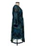 New Directions 100% Polyester Paisley Blue Casual Dress Size M - photo 4
