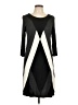 Spense Chevron-herringbone Black Casual Dress Size L (petite) - photo 1