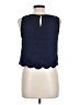 Monteau 100% Polyester Blue Sleeveless Top Size L - photo 2
