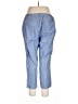 Ash 100% Cotton Solid Blue Casual Pants Size 16 - photo 2