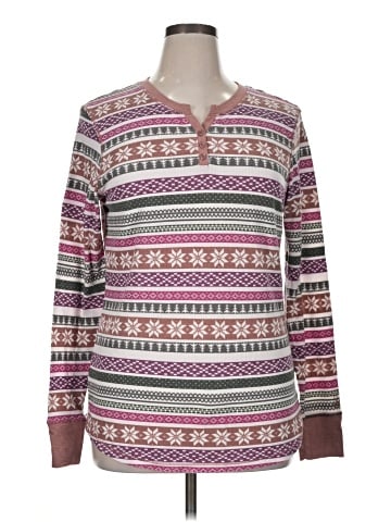 Cuddl Duds Long Sleeve Henley (view 1)