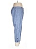 Ash 100% Cotton Solid Blue Casual Pants Size 16 - photo 4