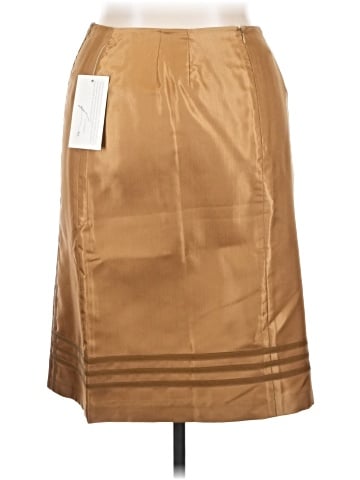 Kathie Lee Faux Leather Skirt (view 2)