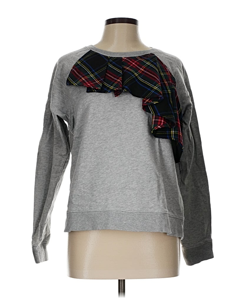 Pre-owned Jcrew Sweatshirt In Gray