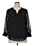 Talbots Black 3/4 Sleeve Blouse Size 1X Petite - photo 1