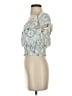 Monteau Blue Short Sleeve Blouse Size S - photo 5