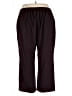 Catherines Solid Burgundy Casual Pants Size 2XWP - photo 2