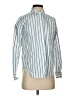 Ann Taylor 100% Cotton Stripes Blue Long Sleeve Button-Down Shirt Size XS - photo 1
