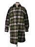 ALLSAINTS Plaid Green Wool Coat Size 12 - photo 1