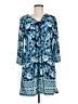 Beach Break Paisley Blue Casual Dress Size M - photo 1