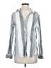 Grayson 100% Cotton Stripes Gray Long Sleeve Button-Down Shirt Size Sm (2) - photo 1