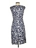 New Directions Print Blue Casual Dress Size 6 (petite) - photo 2