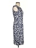 New Directions Print Blue Casual Dress Size 6 (petite) - photo 4