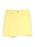 Code Bleu Solid Yellow Shorts Size 10 - photo 1