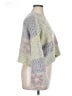 Sincerely Jules Color Block Gray Poncho Size XL - photo 4