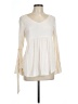 Cupio 100% Viscose Ivory Long Sleeve Blouse Size L - photo 1