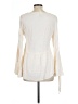 Cupio 100% Viscose Ivory Long Sleeve Blouse Size L - photo 2