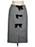 J.Crew 100% Wool Graphic Gray Wool Skirt Size 8 - photo 1