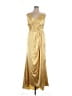 Unbranded Metallic Gold Cocktail Dress Size 16 - photo 1