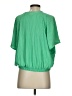A New Day Green Short Sleeve Blouse Size S - photo 2