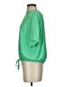 A New Day Green Short Sleeve Blouse Size S - photo 5