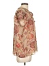 J by Joie Paisley Tan Short Sleeve Blouse Size L - photo 4