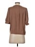 Evereve 100% Polyester Brown Short Sleeve Blouse Size XS - photo 2